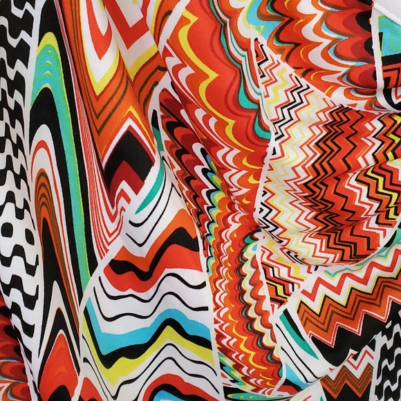 3/$30 Clientele Faux Wrap Cap Sleeve Top - Picture 3 of 5